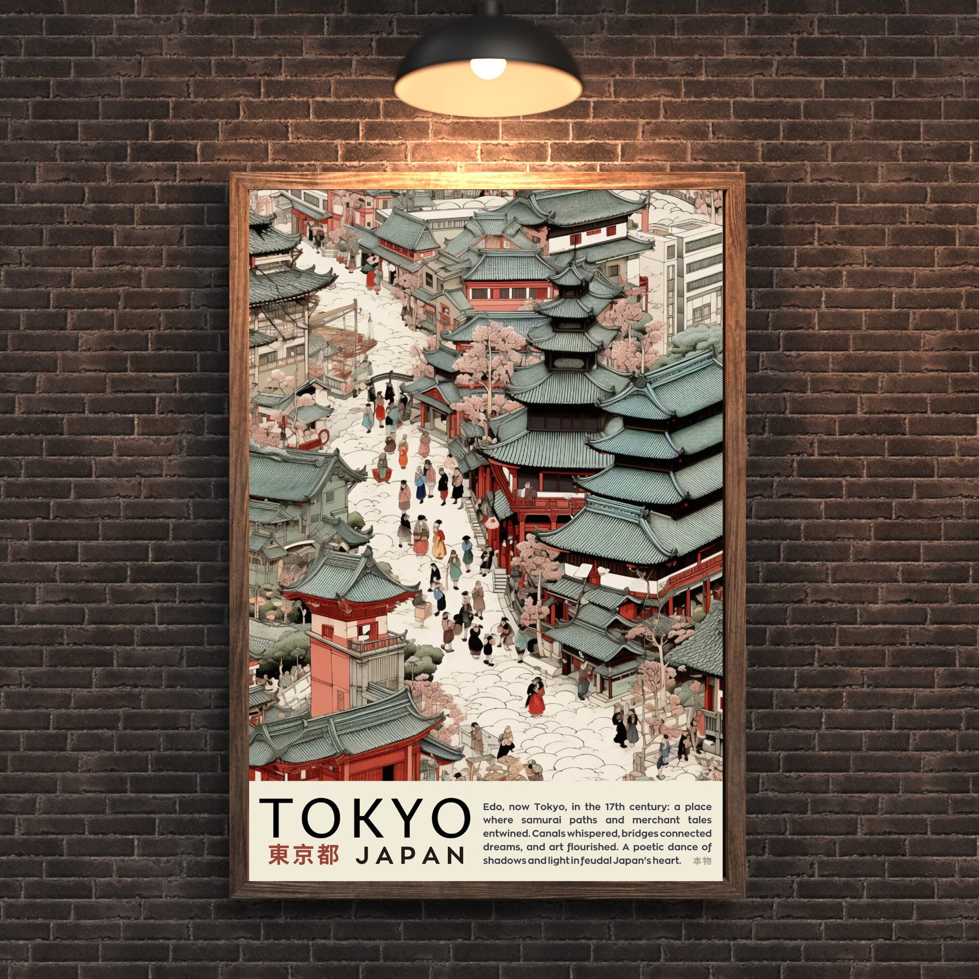 Impression Tokyo | Affiche vintage Tokyo | Affihe ukiyo-e | Affiche Japon