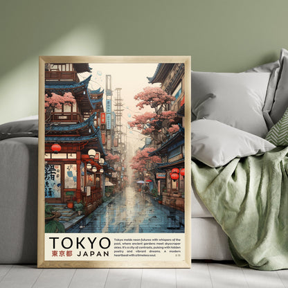 Impression Tokyo | Affiche vintage Tokyo | Affihe ukiyo-e | Affiche Japon