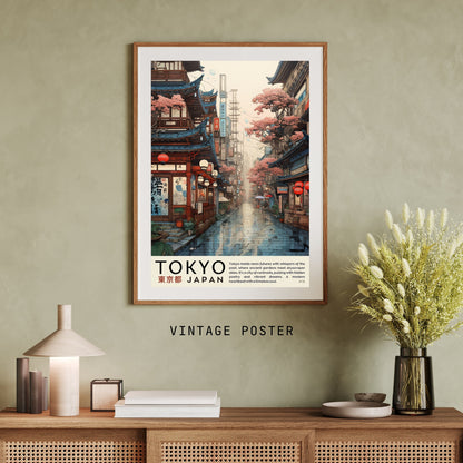 Impression Tokyo | Affiche vintage Tokyo | Affihe ukiyo-e | Affiche Japon