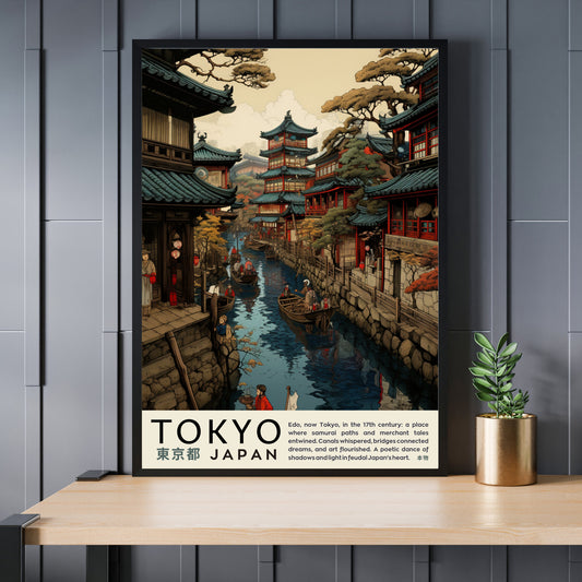 Impression Tokyo | Affiche vintage Tokyo | Affihe ukiyo-e | Affiche Japon