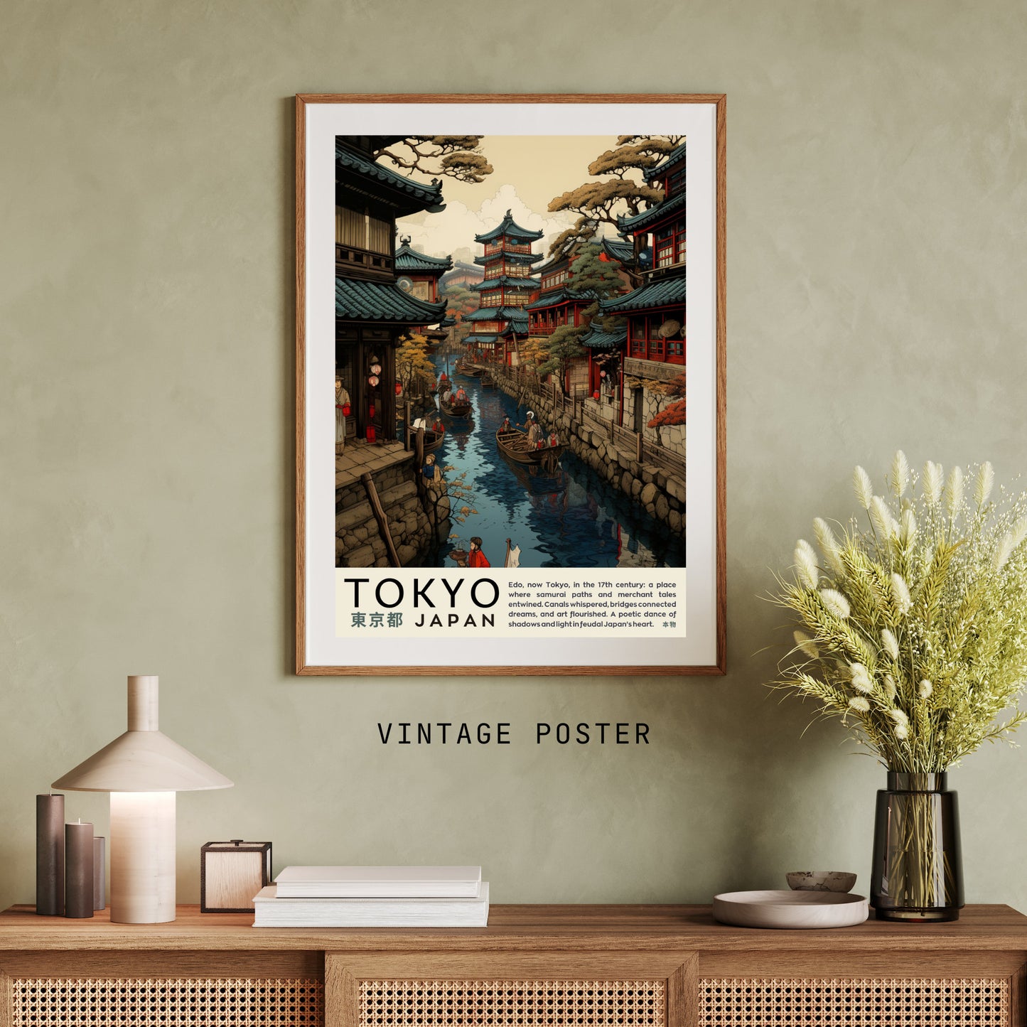 Impression Tokyo | Affiche vintage Tokyo | Affihe ukiyo-e | Affiche Japon