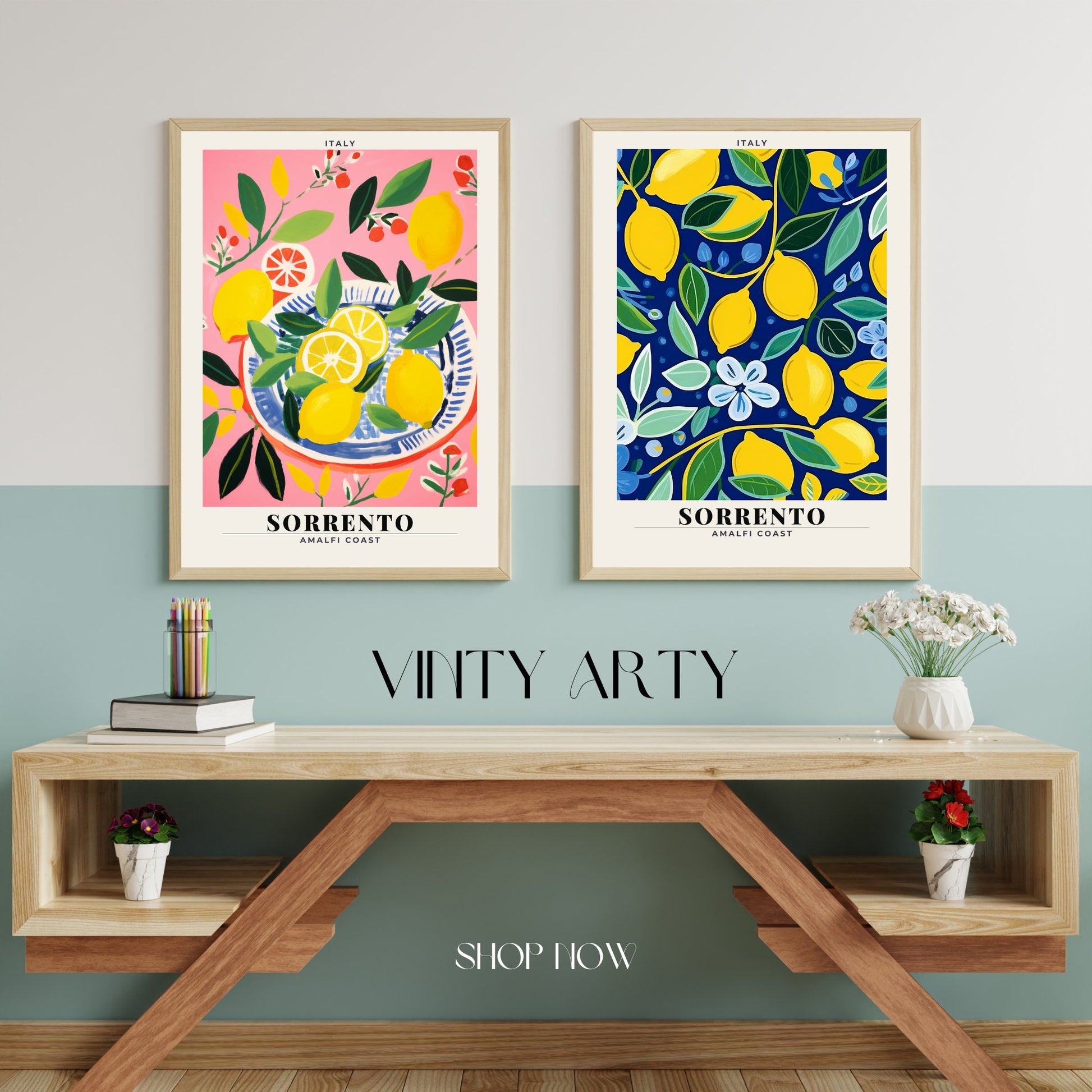 Affiche Sorrento Lemon Amalfi | Art mural | Affiche de cuisine | impression de cuisine Italie | affiche Amalfi