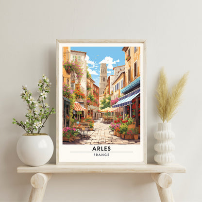 Affiche Arles | Impression Arles | affiche de voyage Arles, France | Affiche Provence