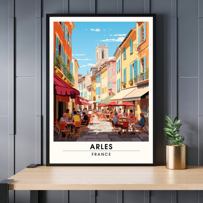 Affiche Arles | Impression Arles | affiche de voyage Arles, France | Affiche Provence