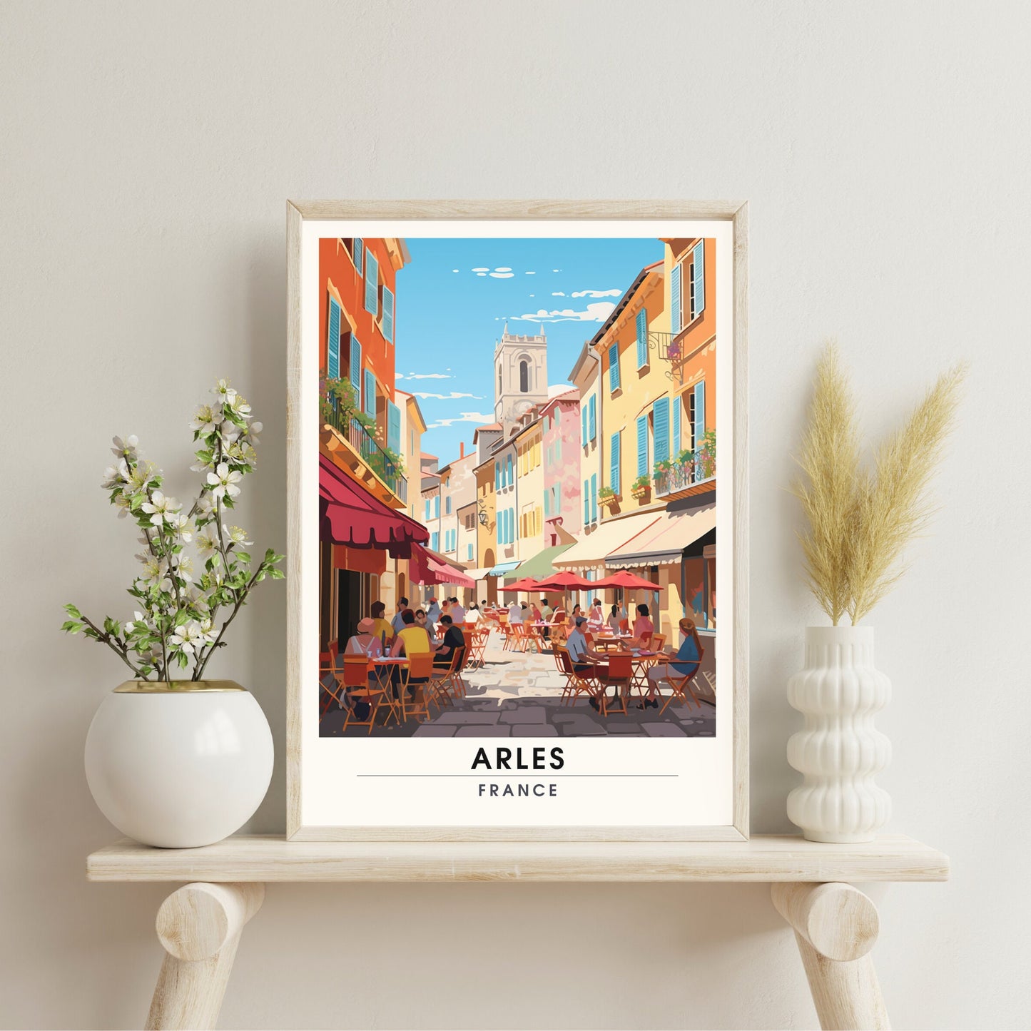 Affiche Arles | Impression Arles | affiche de voyage Arles, France | Affiche Provence