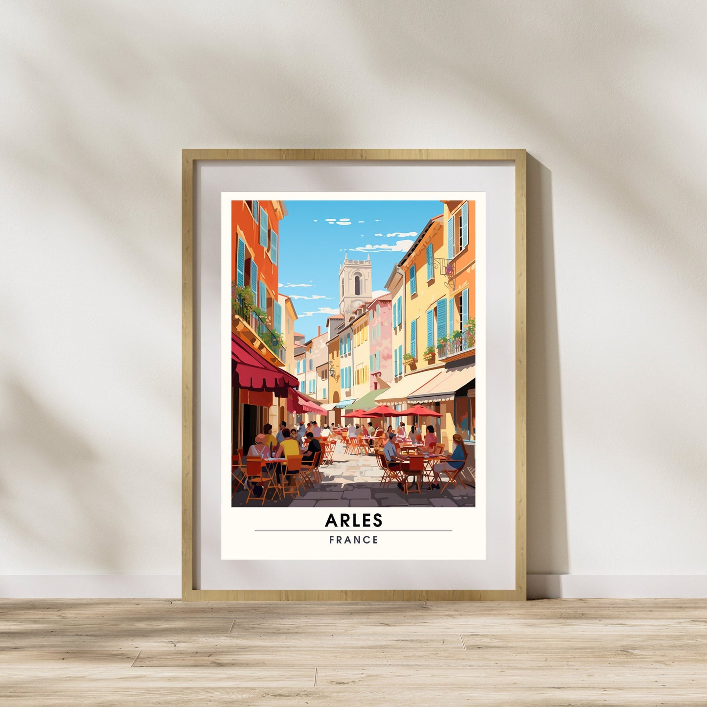 Affiche Arles | Impression Arles | affiche de voyage Arles, France | Affiche Provence