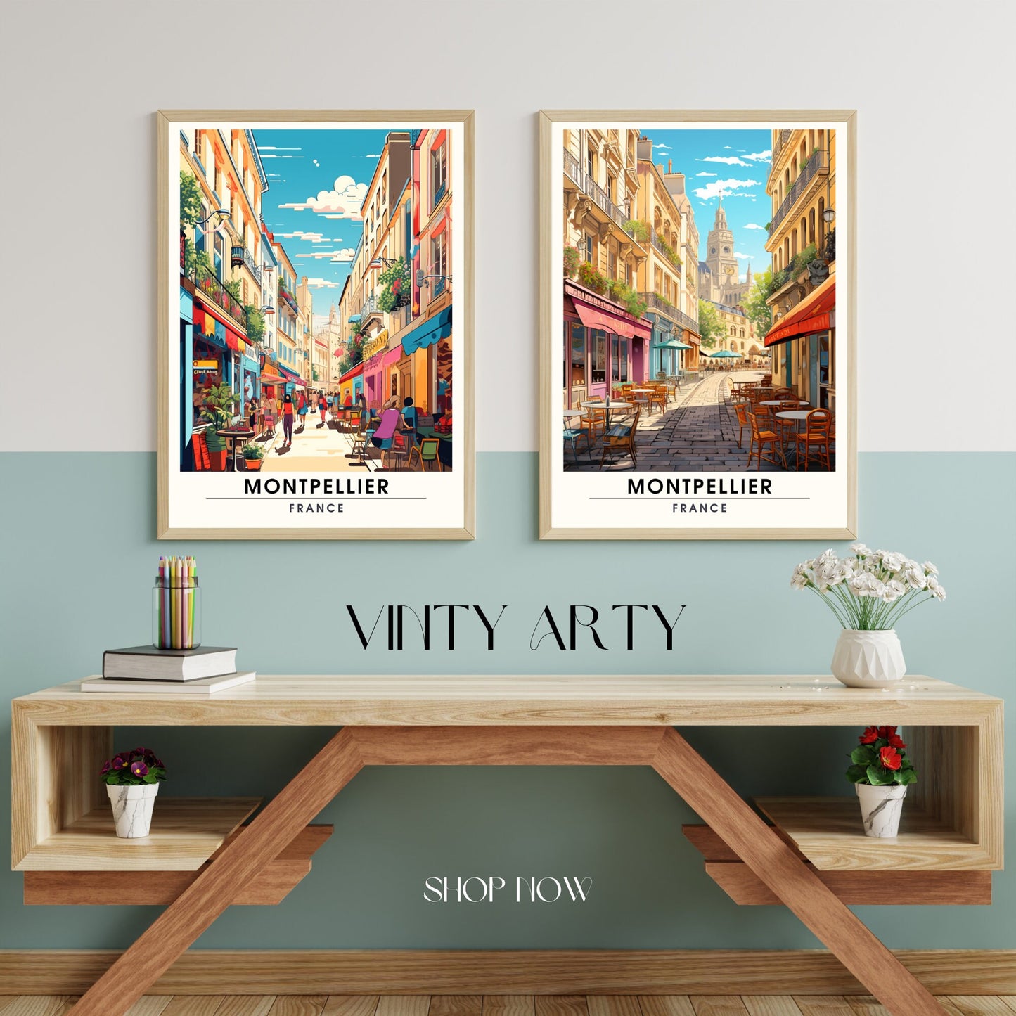 Affiche Montpelier | Impression Montpelier | affiche de voyage Montpelier, France