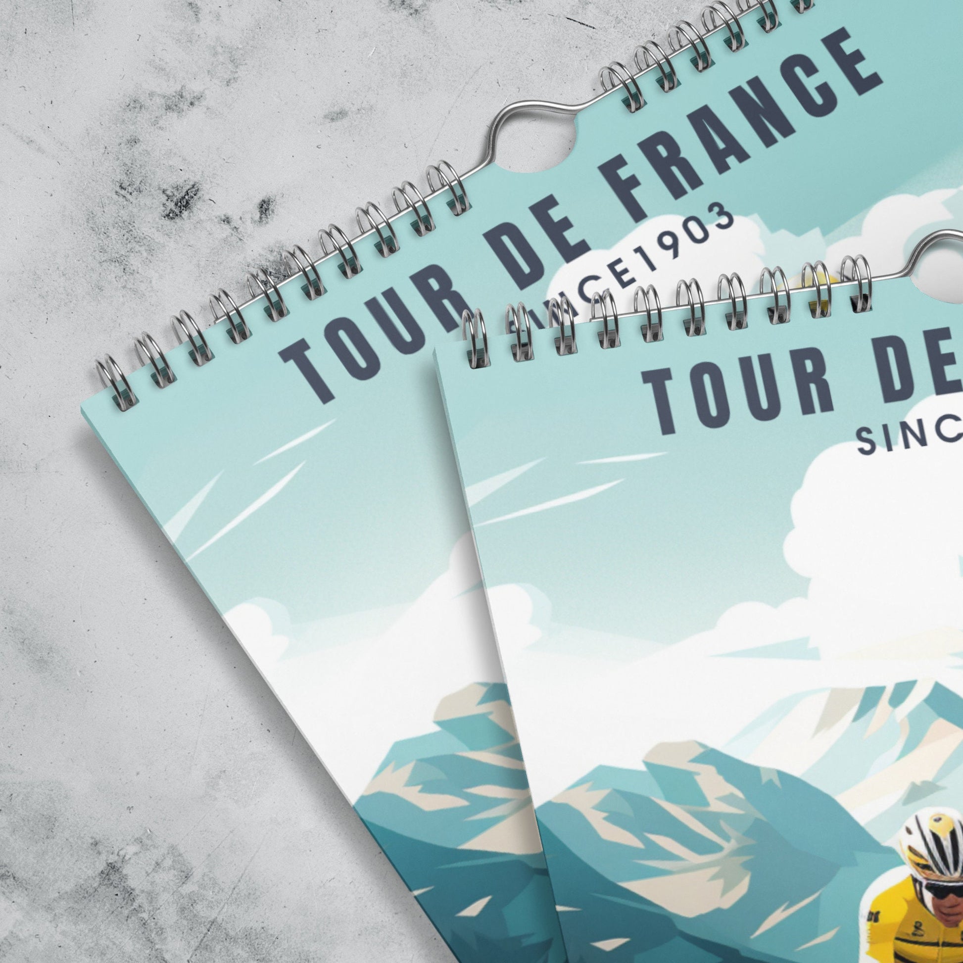 Calendrier 2024 Tour de France - Calendrier tour de France - 25 illustrations originales