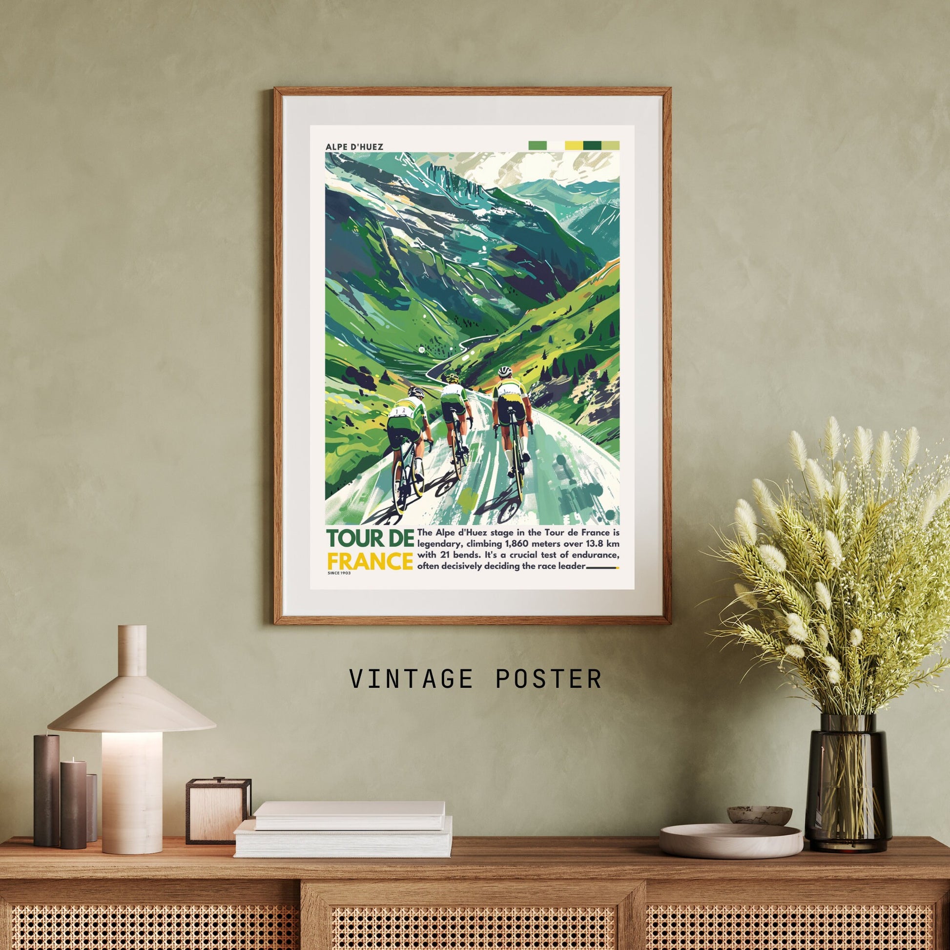 Impression Tour de France | Alpe d'Huez | Affiche Tour de France