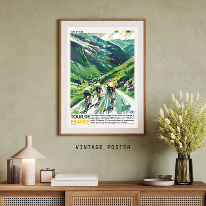 Impression Tour de France | Alpe d'Huez | Affiche Tour de France