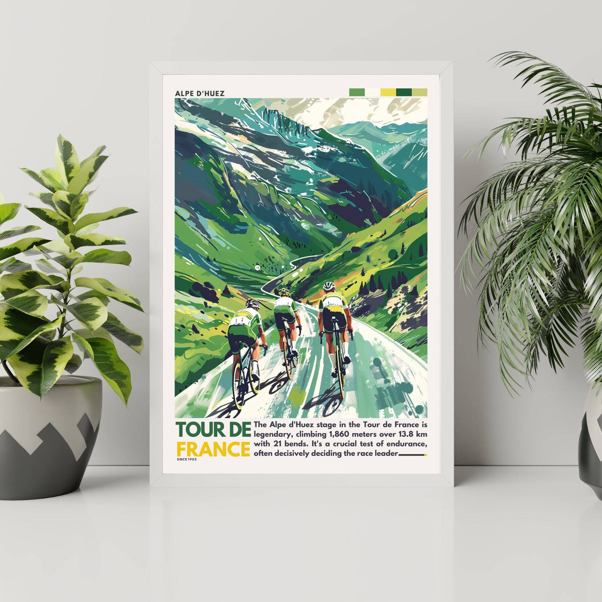 Impression Tour de France | Alpe d'Huez | Affiche Tour de France