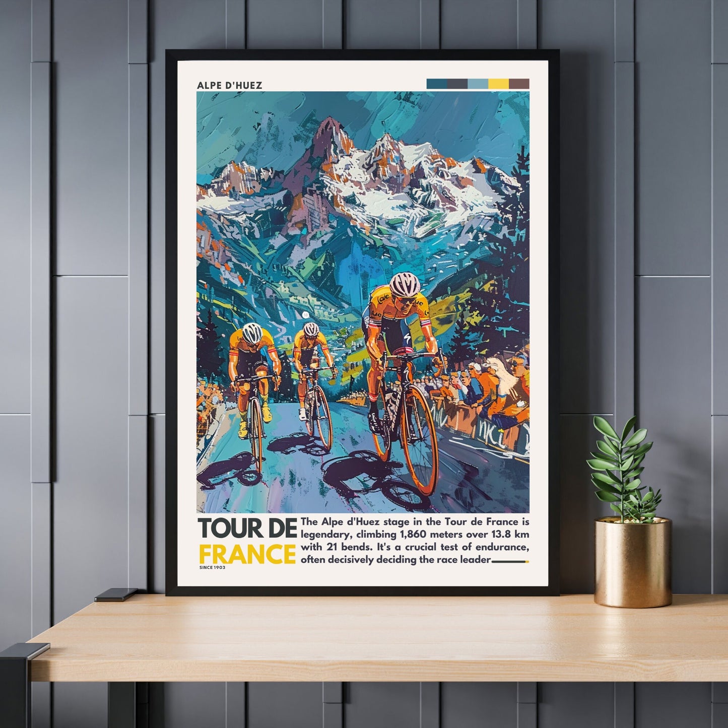 Impression Tour de France | Alpe d'Huez | Affiche Tour de France