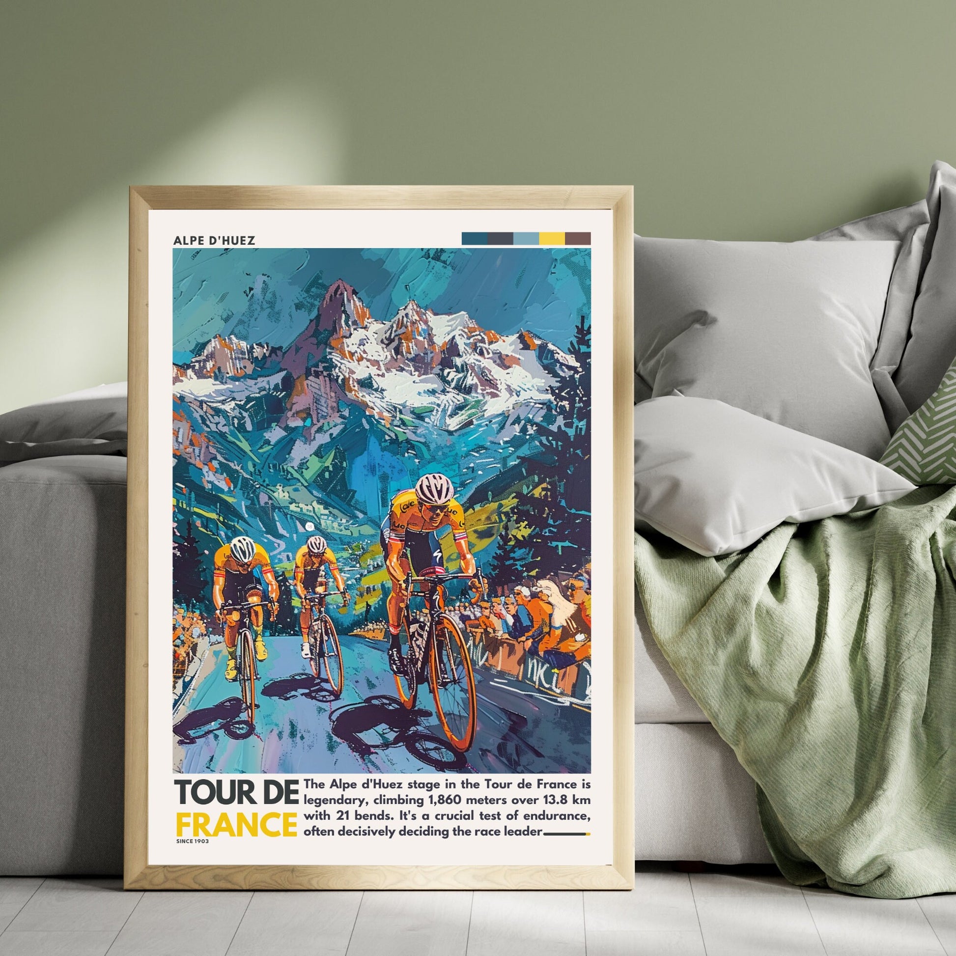 Impression Tour de France | Alpe d'Huez | Affiche Tour de France