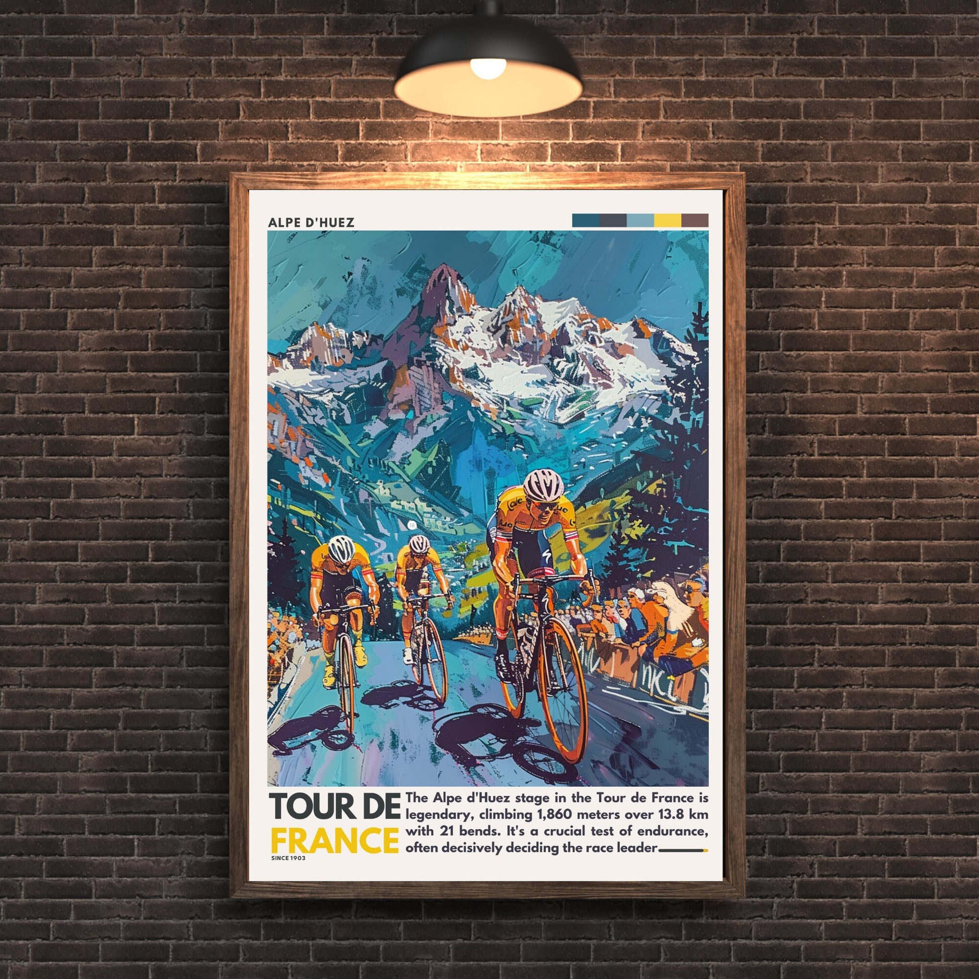 Impression Tour de France | Alpe d'Huez | Affiche Tour de France