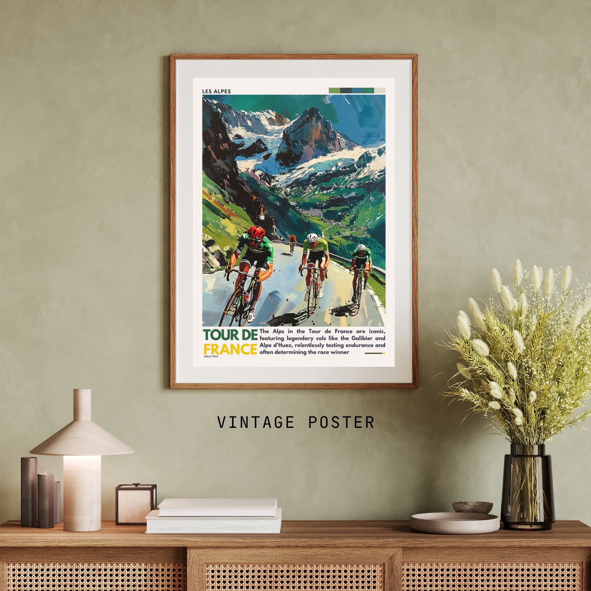 Impression Tour de France | Les Alpes | Affiche Tour de France