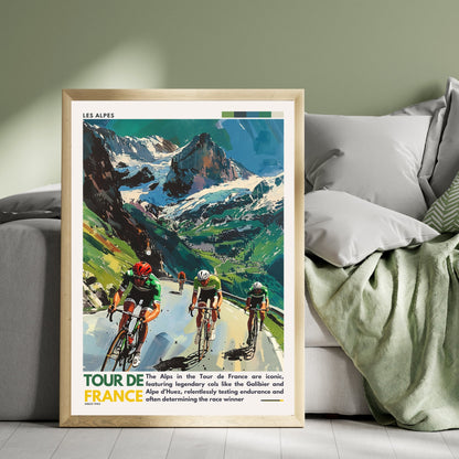 Impression Tour de France | Les Alpes | Affiche Tour de France