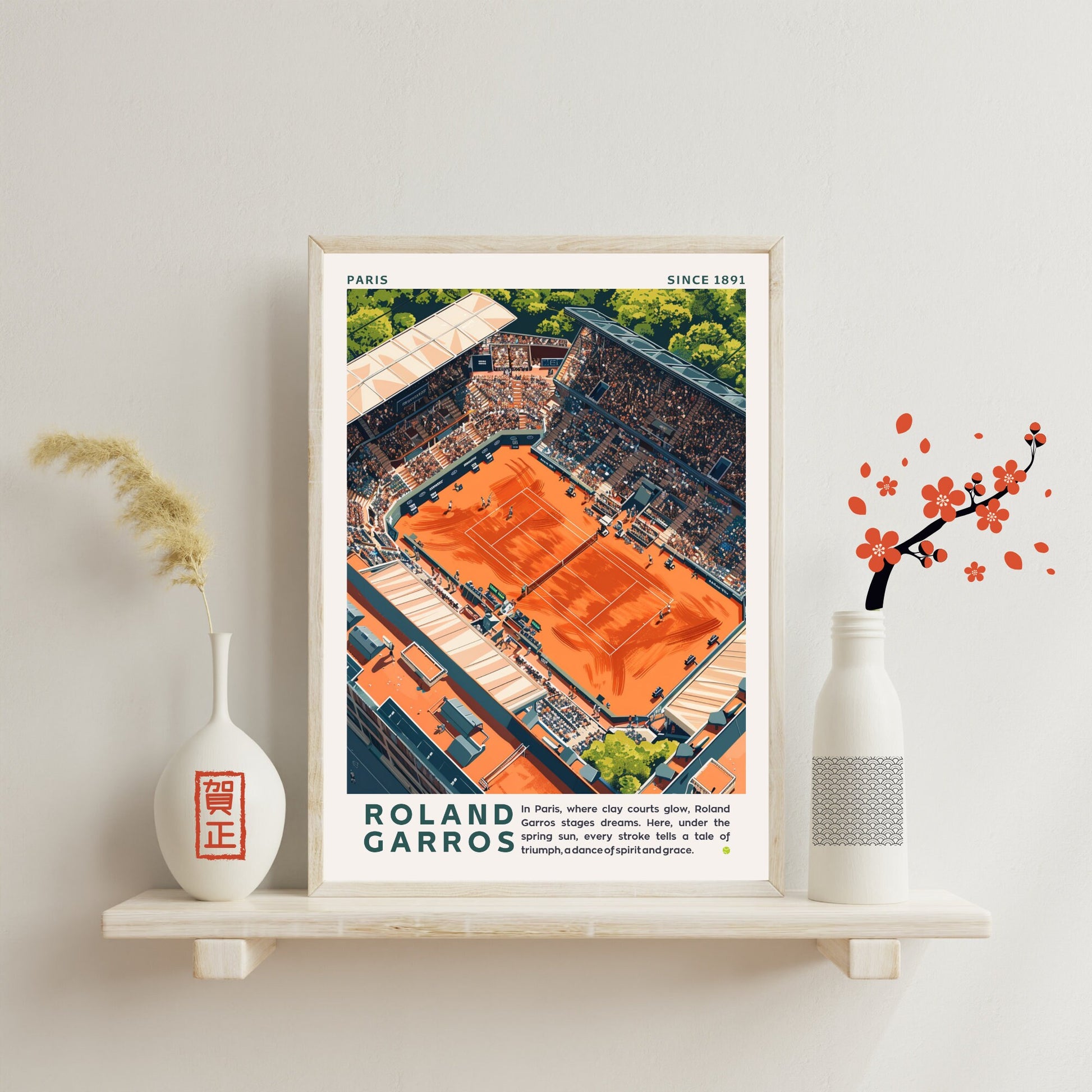 Impression Roland Garros | Affiche Roland Garros | Affiche Tennis