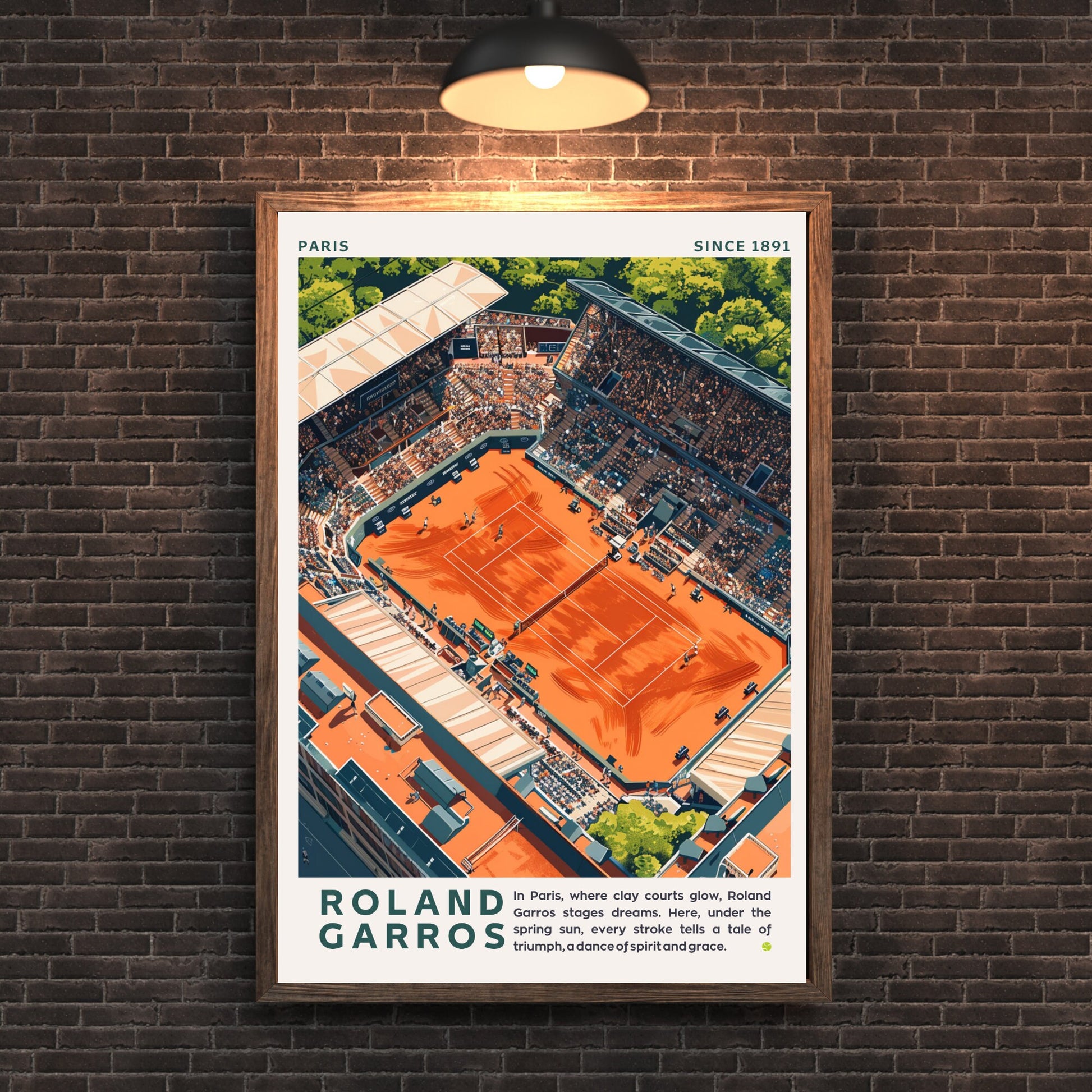 Impression Roland Garros | Affiche Roland Garros | Affiche Tennis