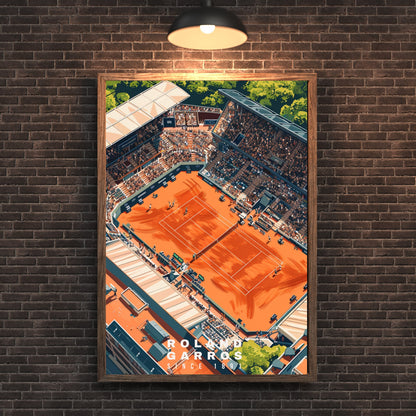 Impression Roland Garros | Affiche Roland Garros | Affiche Tennis