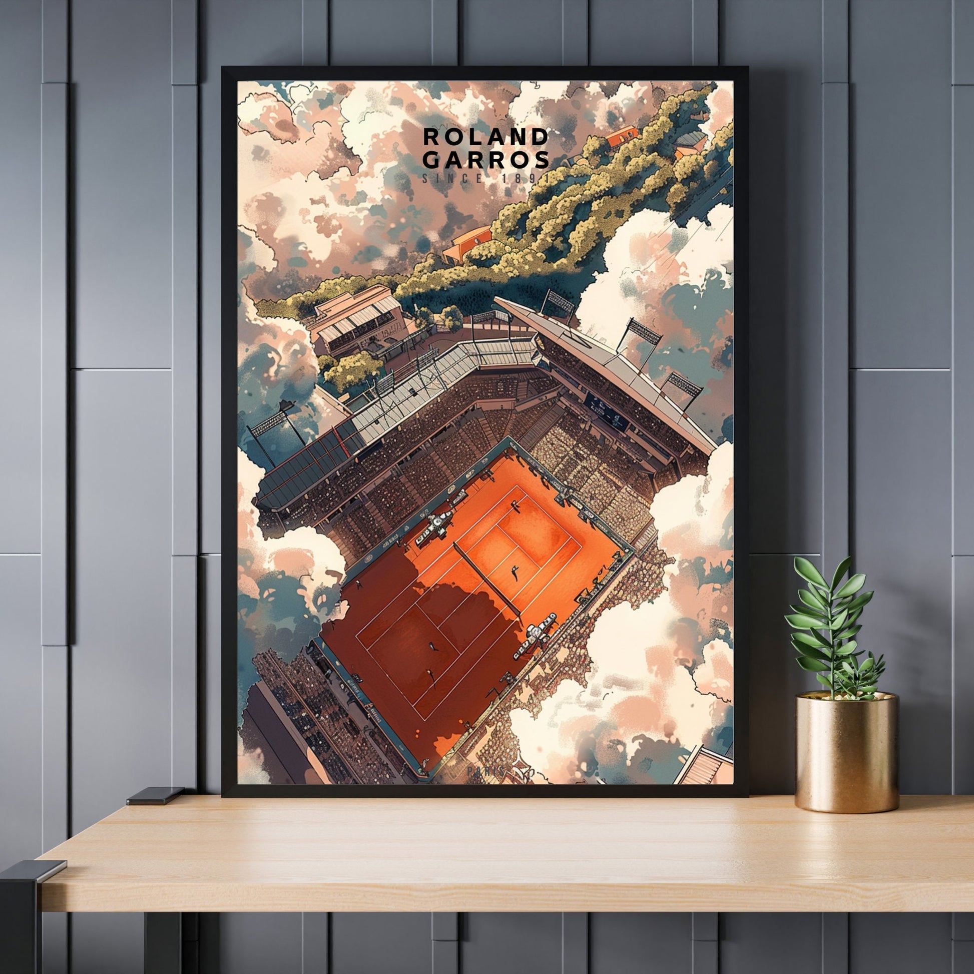 Impression Roland Garros | Affiche Roland Garros | Affiche Tennis