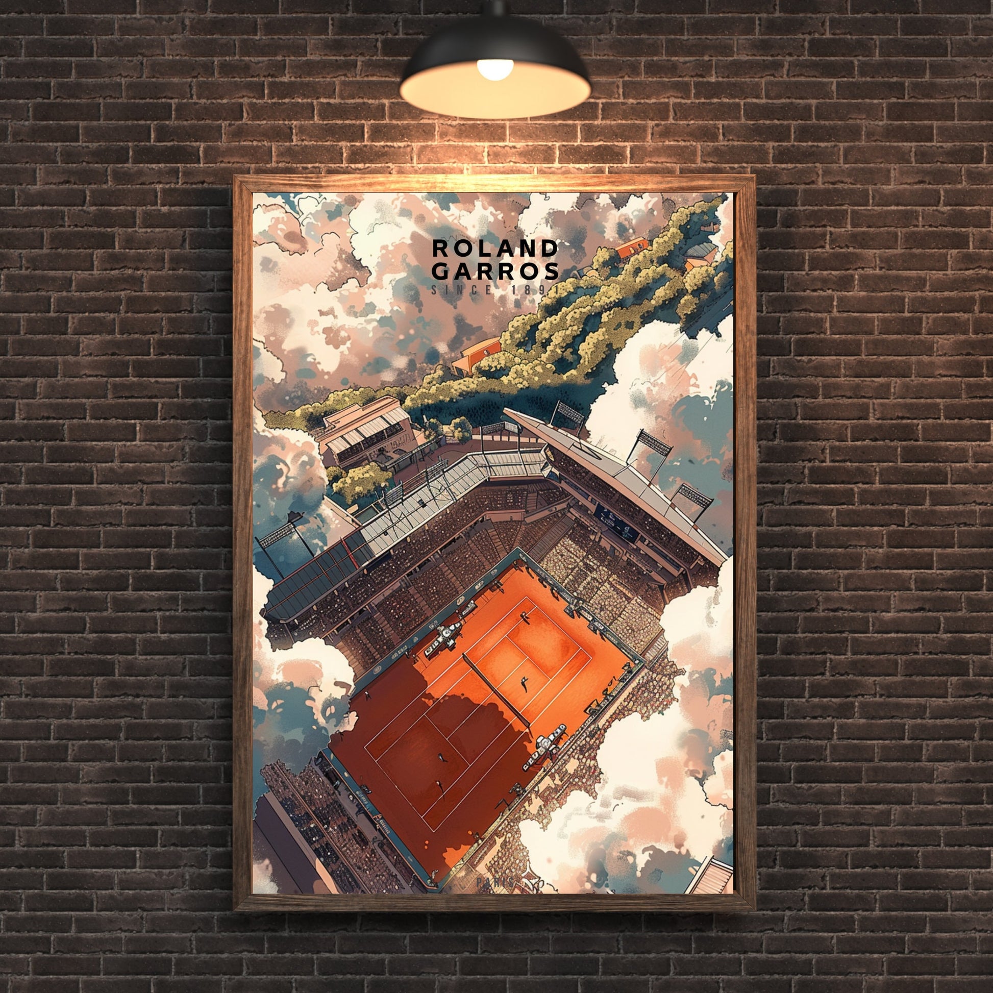 Impression Roland Garros | Affiche Roland Garros | Affiche Tennis