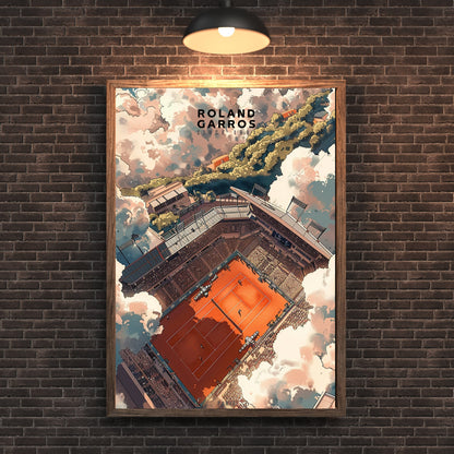 Impression Roland Garros | Affiche Roland Garros | Affiche Tennis