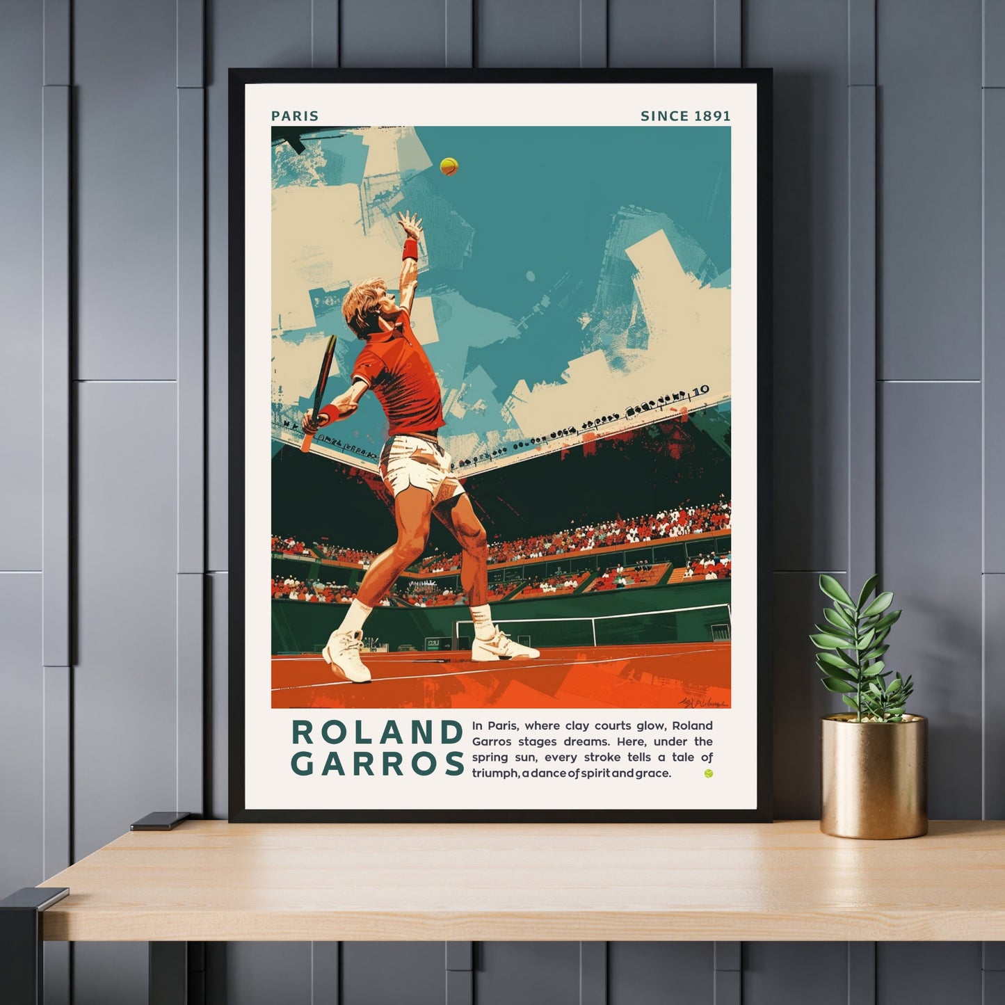 Impression Roland Garros | Affiche Roland Garros | Affiche Tennis