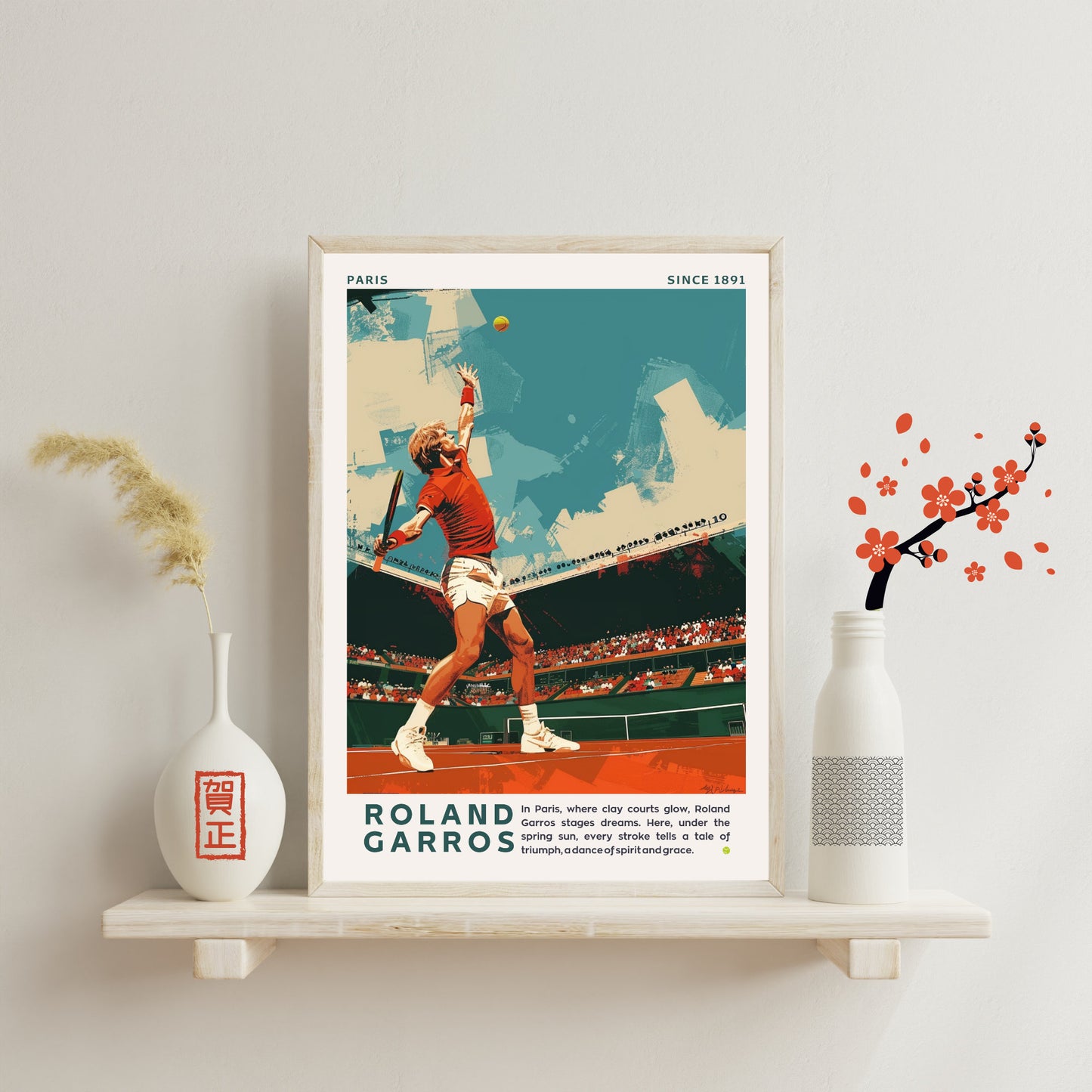 Impression Roland Garros | Affiche Roland Garros | Affiche Tennis