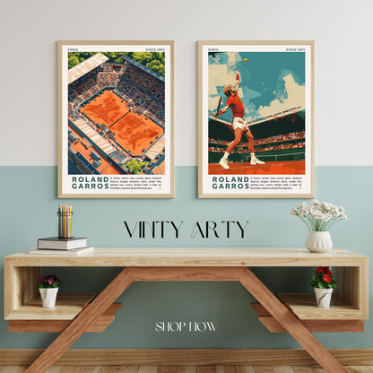 Impression Roland Garros | Affiche Roland Garros | Affiche Tennis