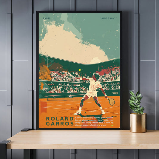 Impression Roland Garros | Affiche Roland Garros | Affiche Tennis