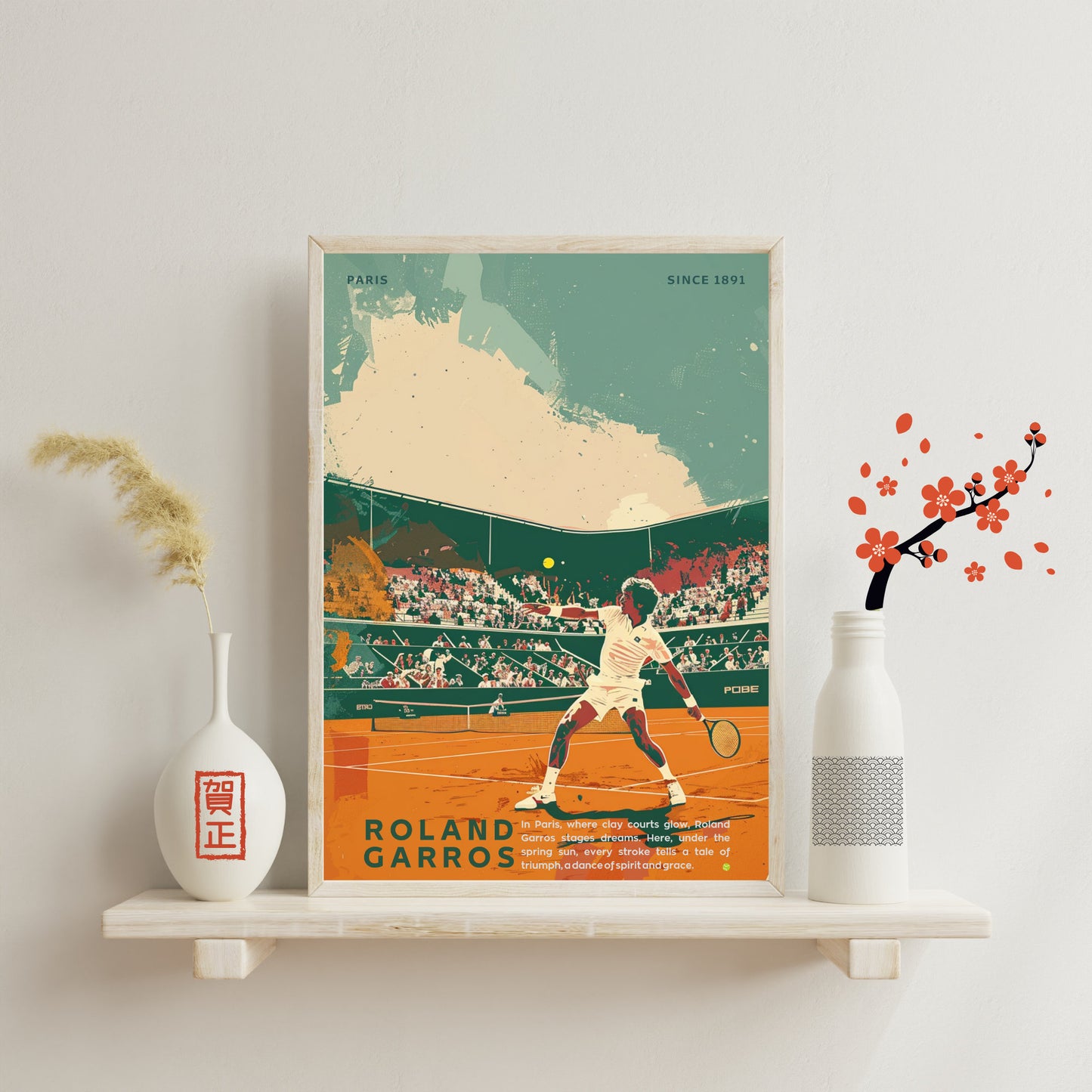 Impression Roland Garros | Affiche Roland Garros | Affiche Tennis