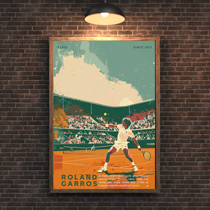 Impression Roland Garros | Affiche Roland Garros | Affiche Tennis