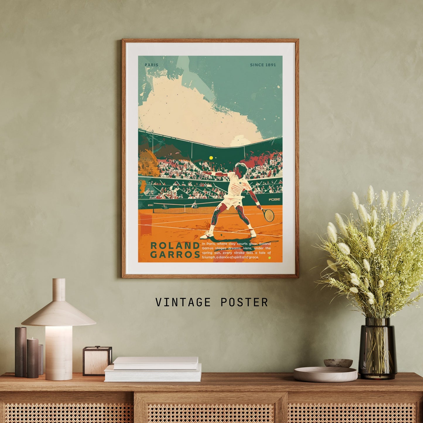 Impression Roland Garros | Affiche Roland Garros | Affiche Tennis