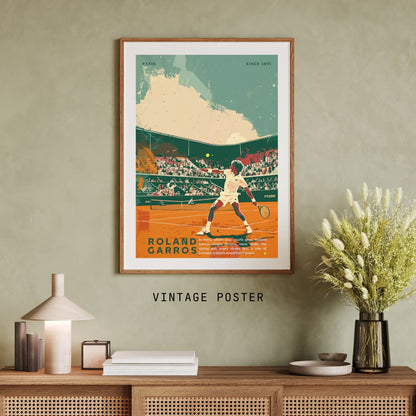 Impression Roland Garros | Affiche Roland Garros | Affiche Tennis