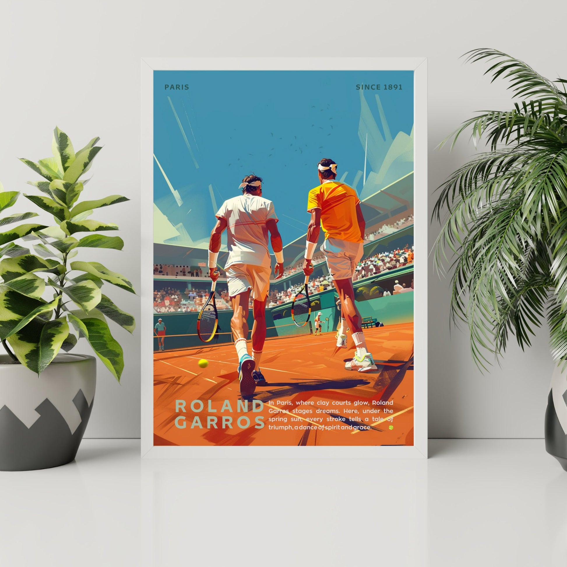 Impression Roland Garros | Affiche Roland Garros | Affiche Tennis