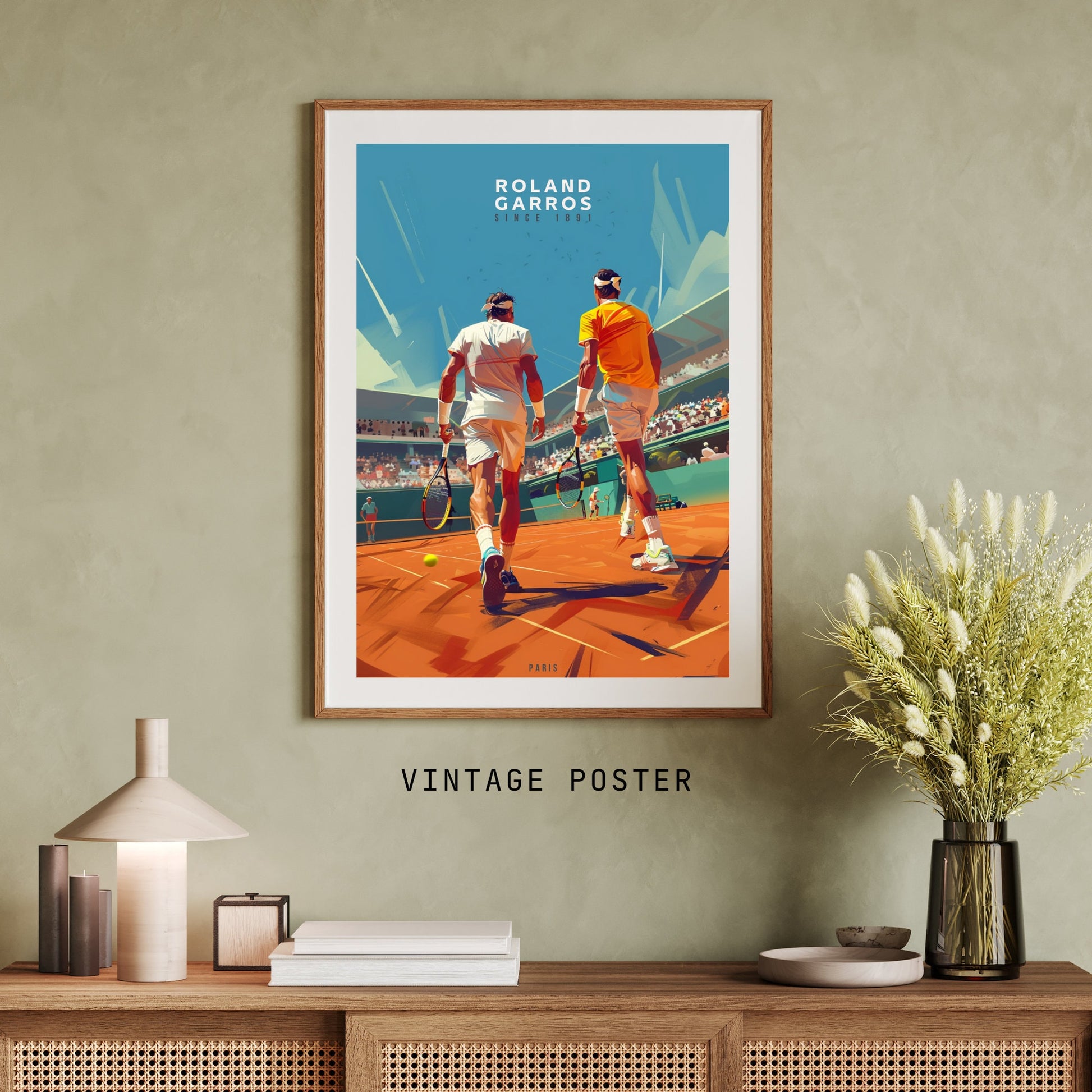 Impression Roland Garros | Affiche Roland Garros | Affiche Tennis