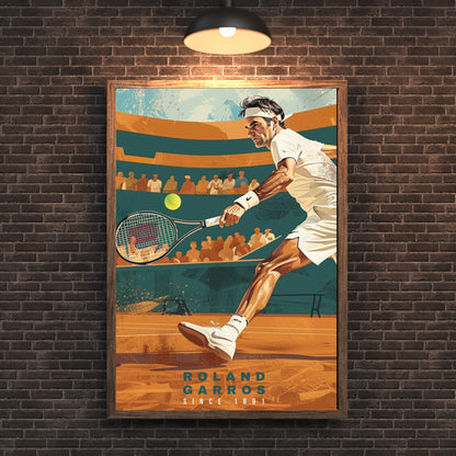 Impression Roland Garros | Affiche Roland Garros | Affiche Tennis