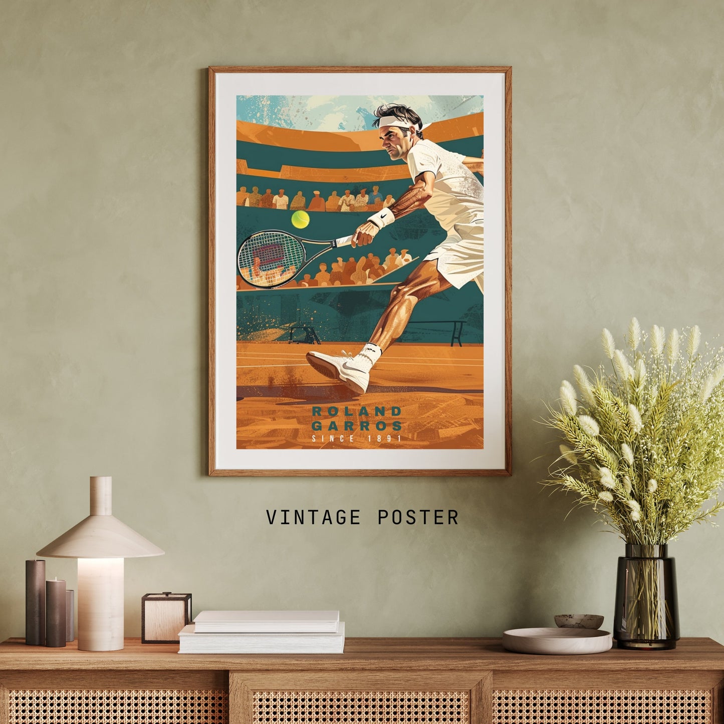 Impression Roland Garros | Affiche Roland Garros | Affiche Tennis