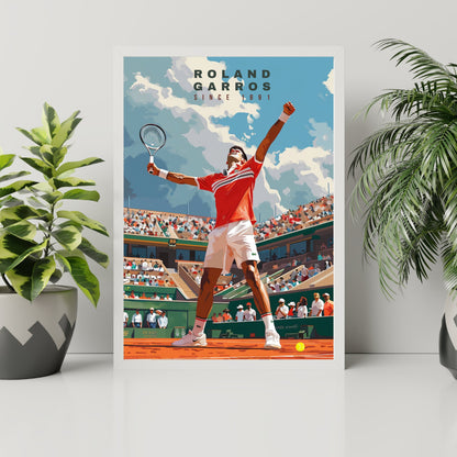 Impression Roland Garros | Affiche Roland Garros | Affiche Tennis