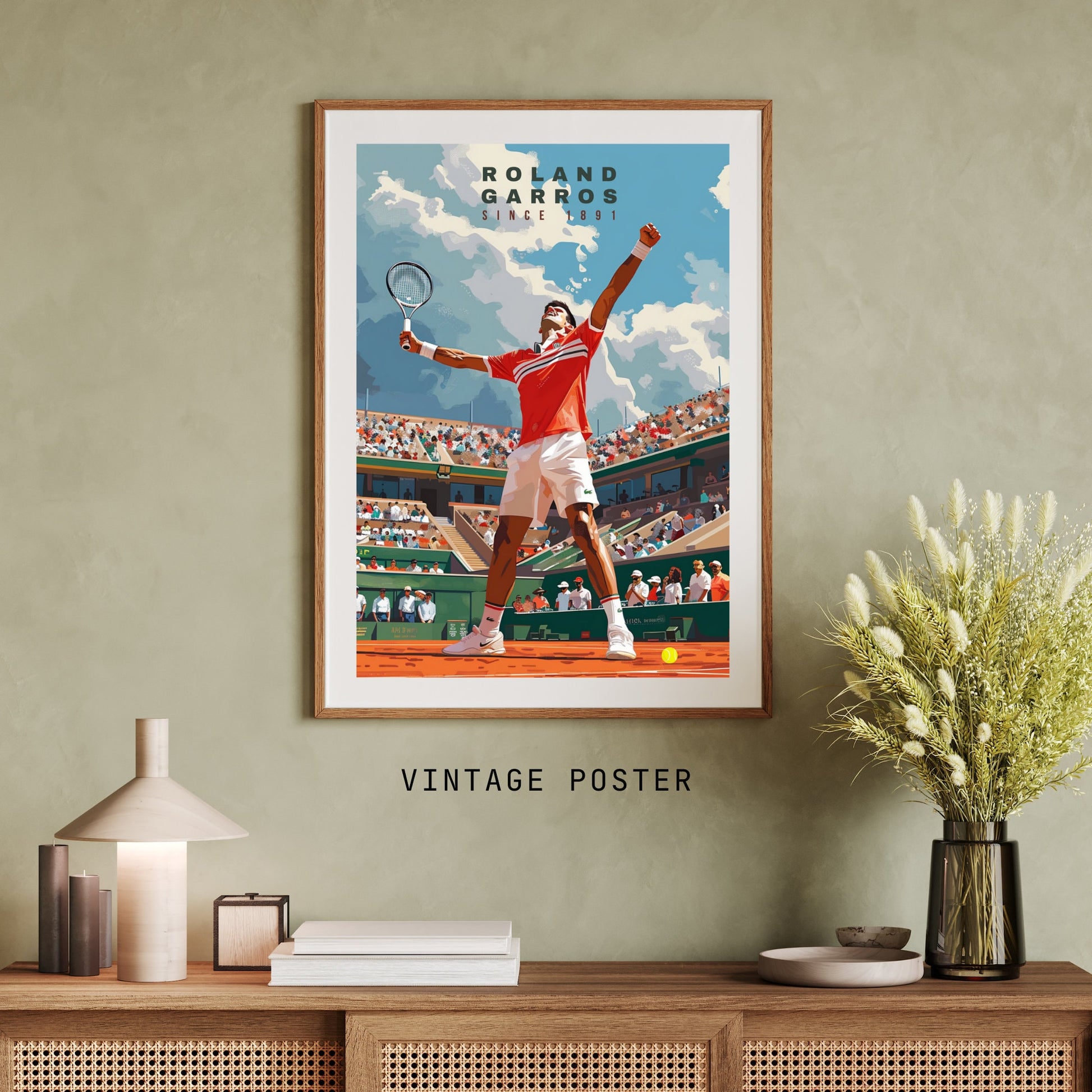 Impression Roland Garros | Affiche Roland Garros | Affiche Tennis