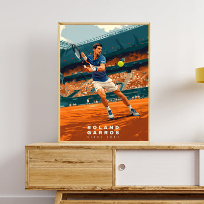 Impression Roland Garros | Affiche Roland Garros | Affiche Tennis