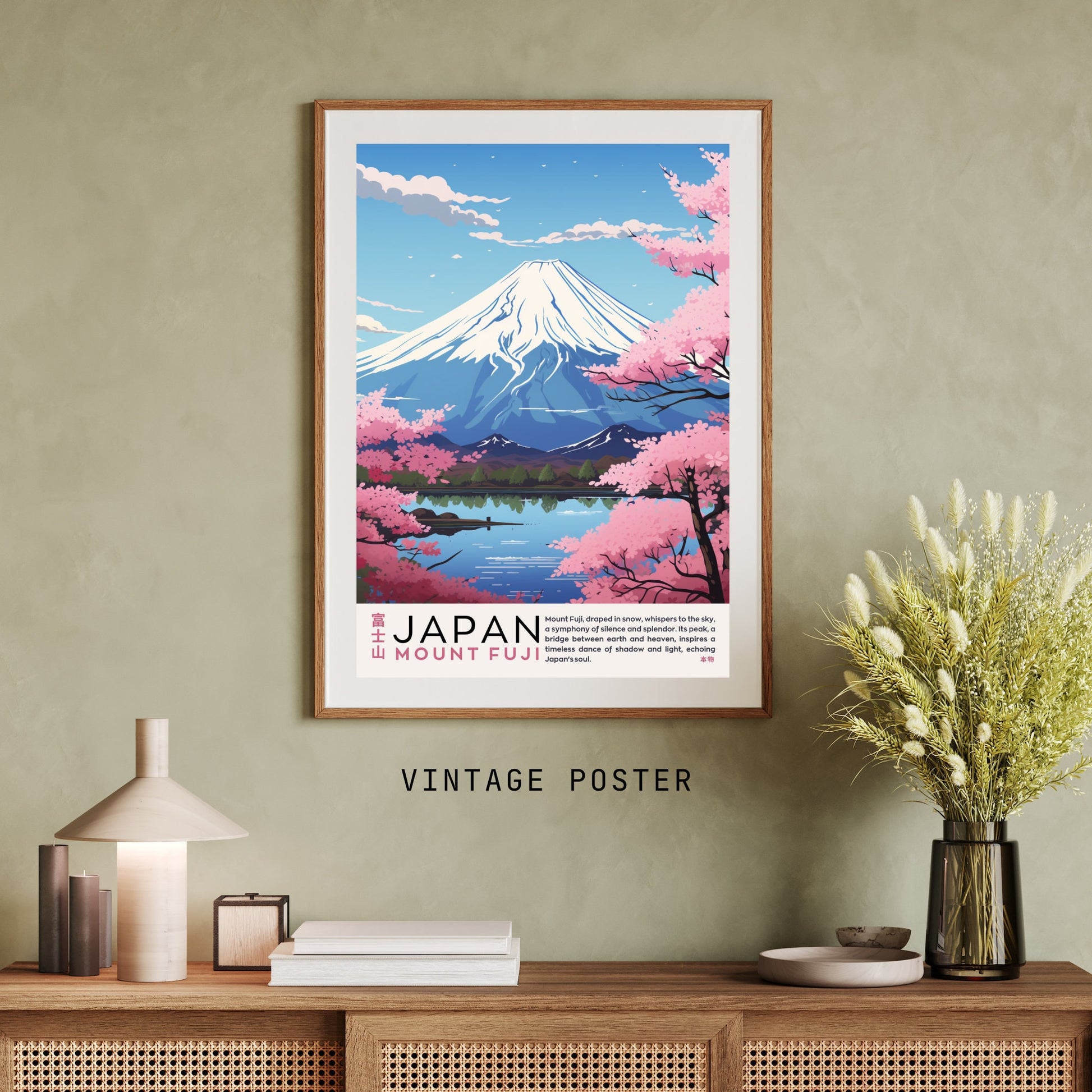 Affiche Mont Fuji | Affiche Japon | impression Japon | Impression Mont Fuji, Japon