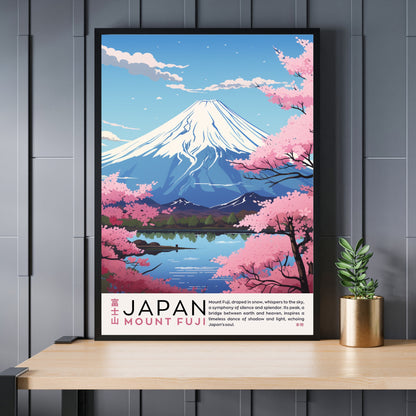 Affiche Mont Fuji | Affiche Japon | impression Japon | Impression Mont Fuji, Japon