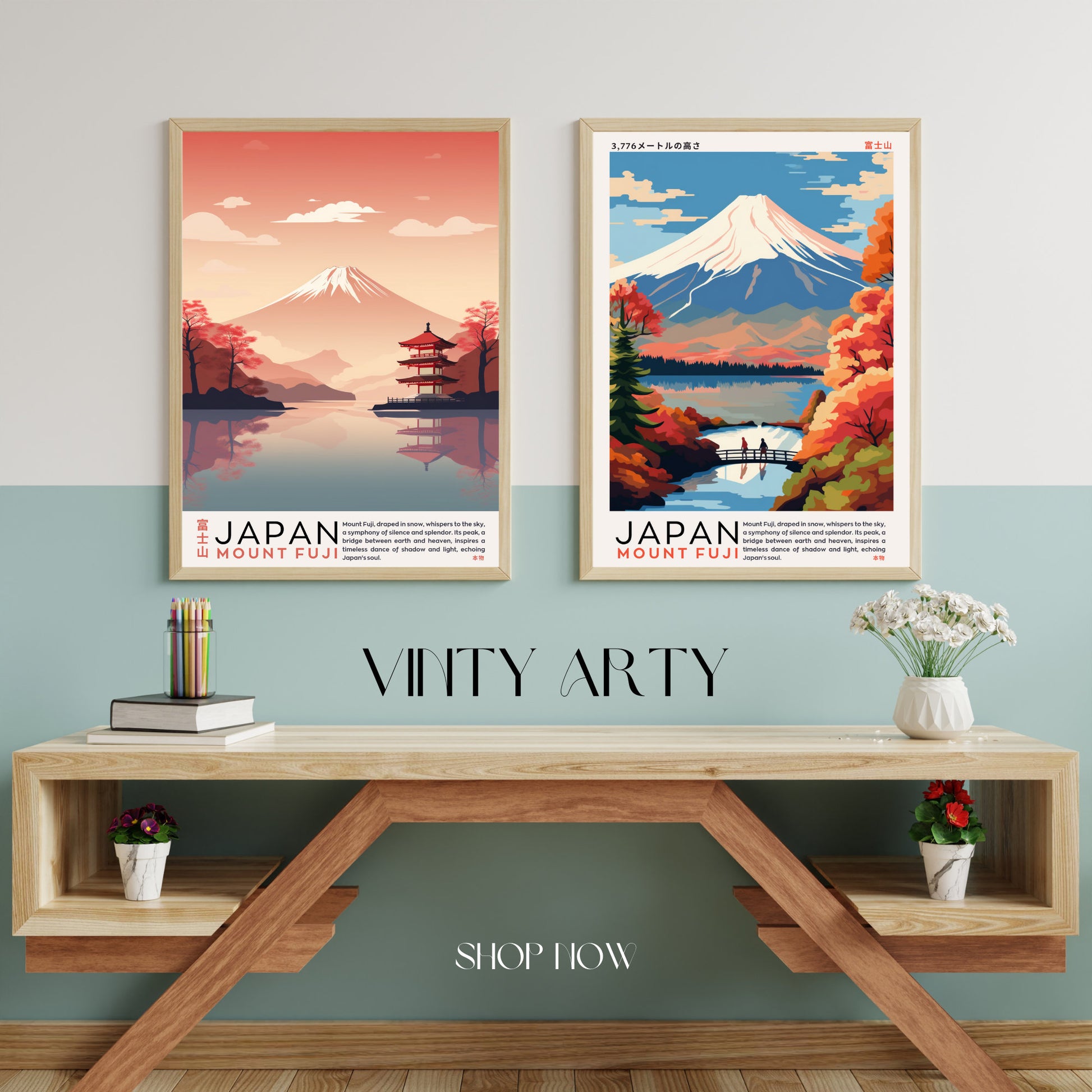 Affiche Mont Fuji | Affiche Japon | impression Japon | Impression Mont Fuji, Japon