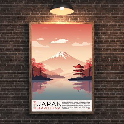 Affiche Mont Fuji | Affiche Japon | impression Japon | Impression Mont Fuji, Japon