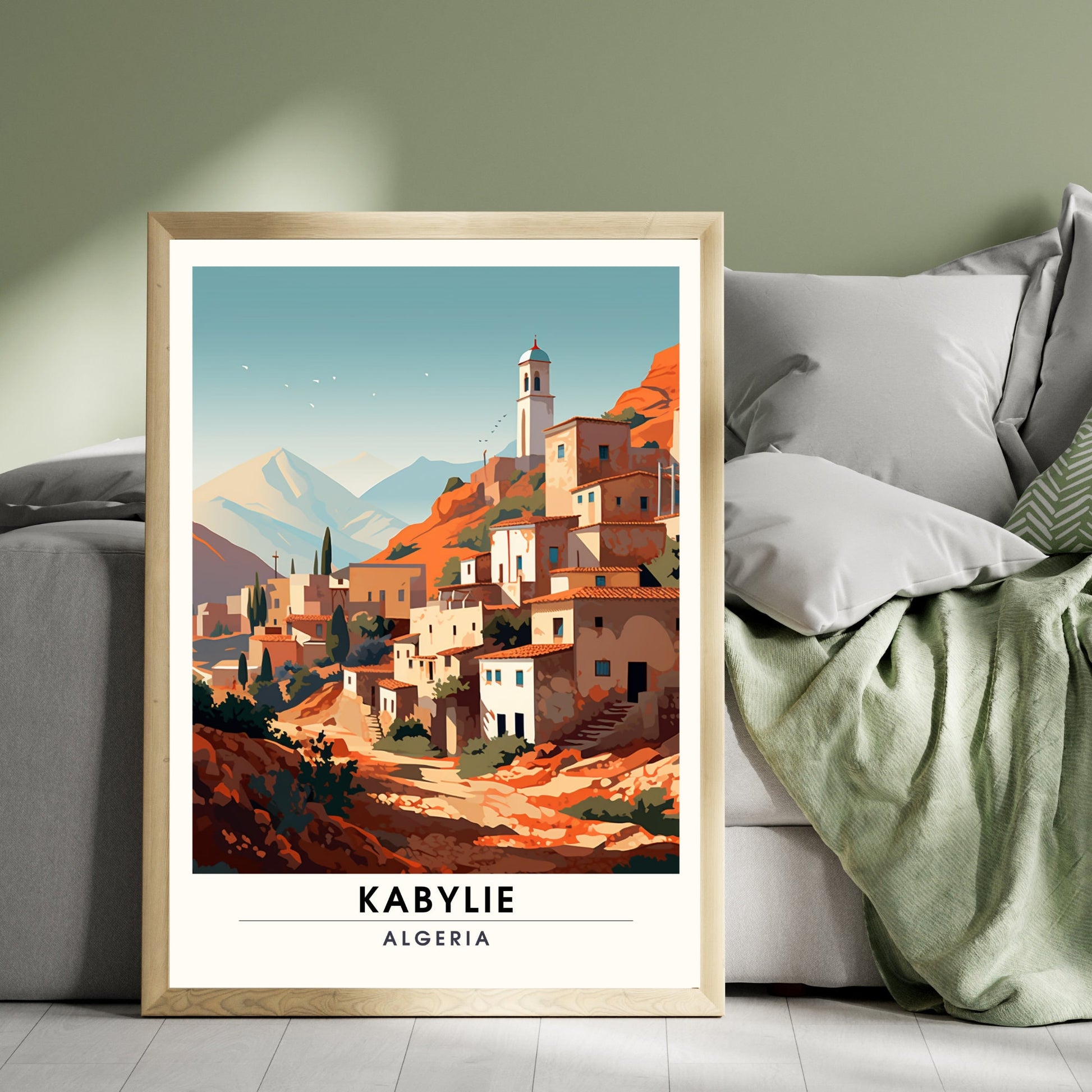 Impression Kabylie | Affiche Kabylie, Algérie | Village kabyle