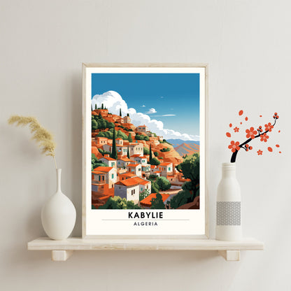 Impression Kabylie | Affiche Kabylie, Algérie | balade dans un village kabyle