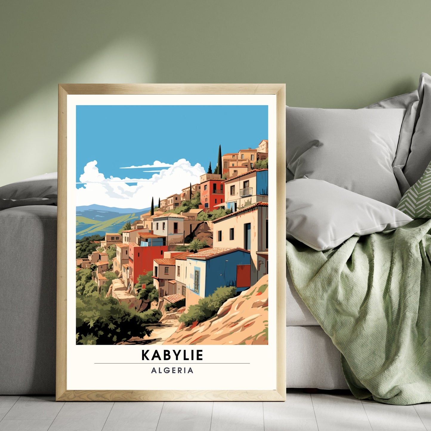 Impression Kabylie | Affiche Kabylie, Algérie | voyage dans un village kabyle