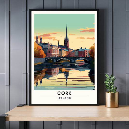 Impression Cork | Affiche de voyage Cork, Irlande | Affiche de voyage Cork