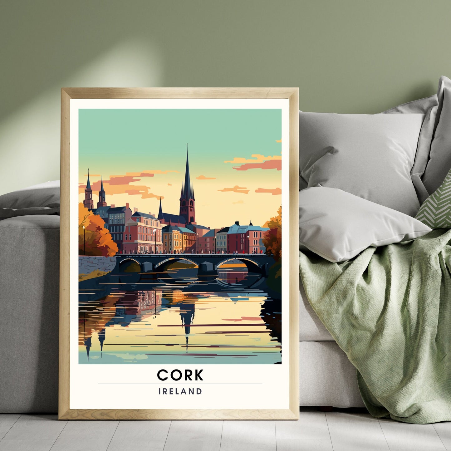 Impression Cork | Affiche de voyage Cork, Irlande | Affiche de voyage Cork